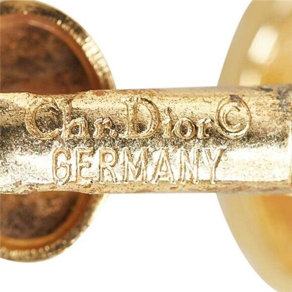 Dior Logo Rhinestone Earrings - Picture 4 of 5